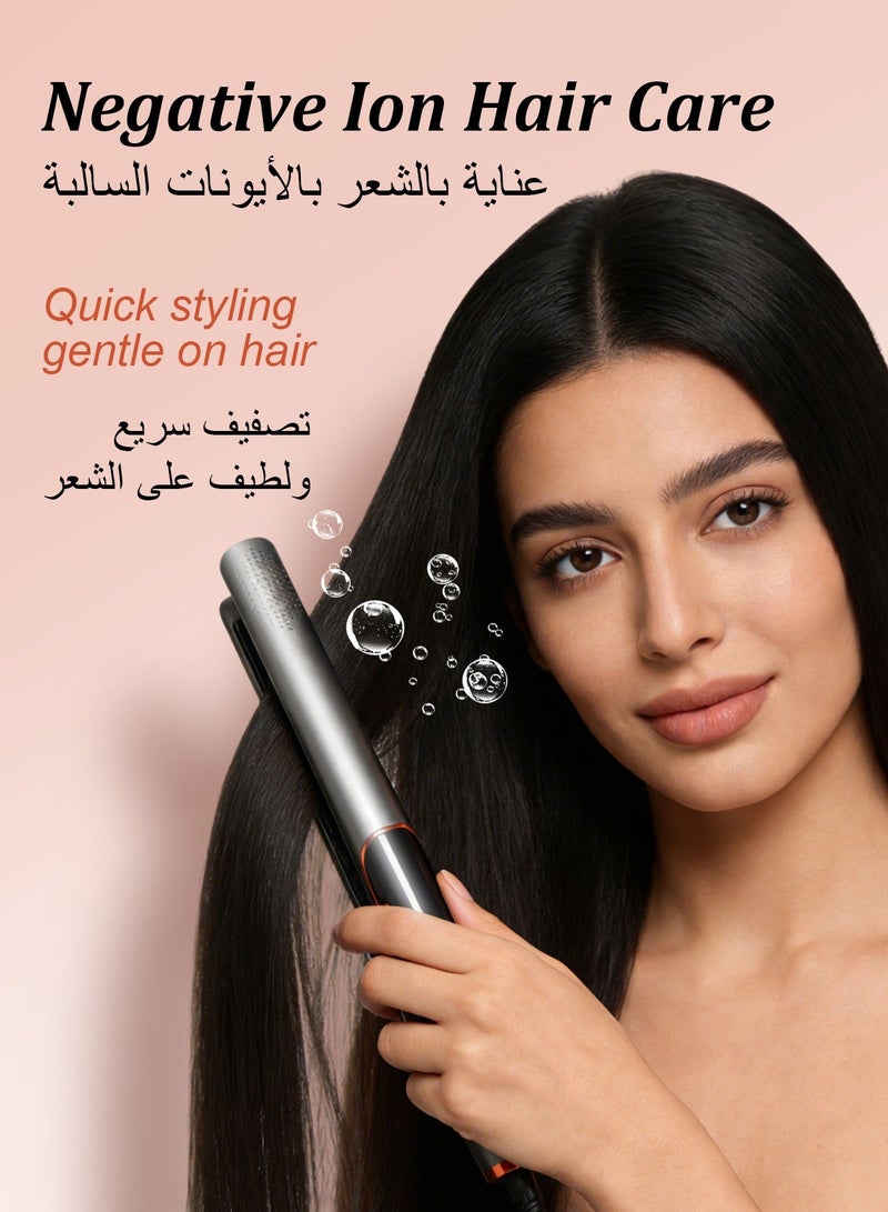 فوريول مكواة فرد وتجعيد الشعر 2 في 1، مكواة سيراميك مسطحة، تسخن حتى 230 درجة مئوية، مزودة بقفازات مقاومة للحرارة - Image 2